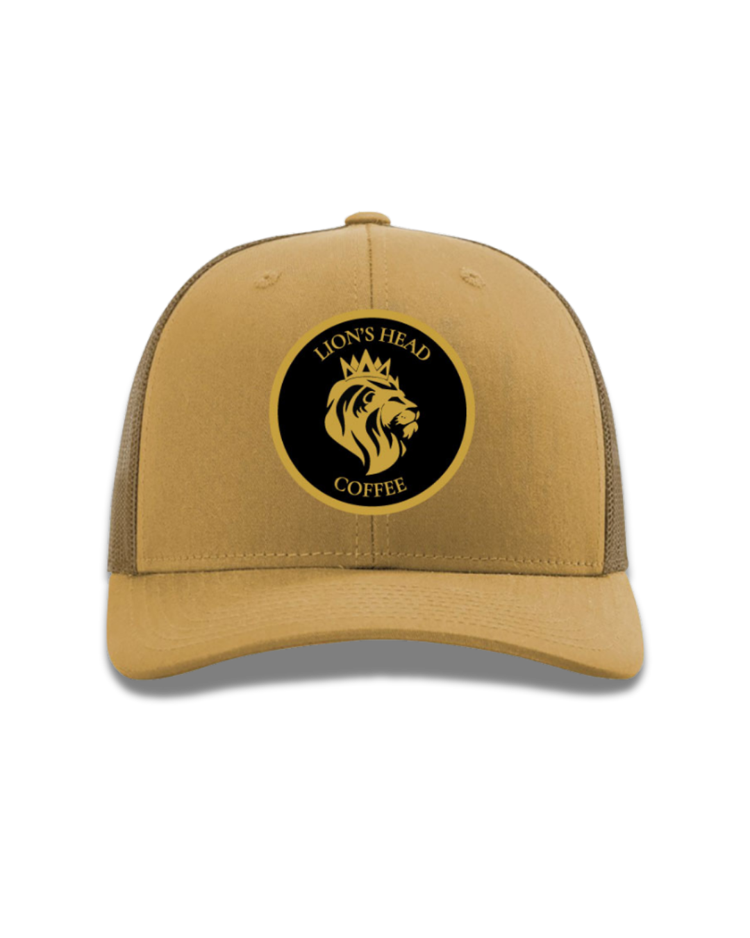 Lion's Head Logo - Curved 112 Hat - TAN